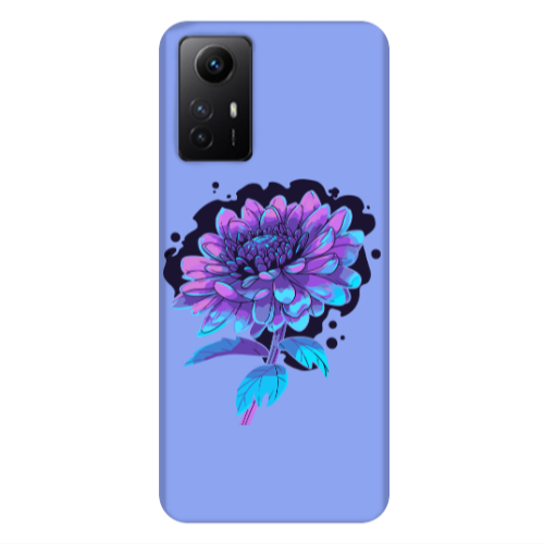 Xiaomi Redmi Note 12s Witch flower Light Purple Colored Silicone TPU Θήκη