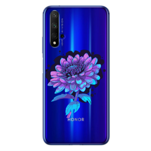 Huawei Nova 5 T Witch flower Transparent Silicone TPU Θήκη