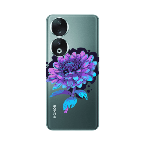 Honor 90 5G Witch flower Transparent Silicone TPU Θήκη