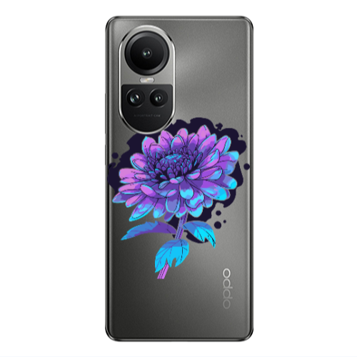 Oppo Reno10 5G Witch flower Transparent Silicone TPU Θήκη
