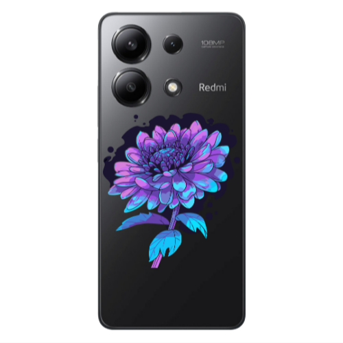 Xiaomi Redmi Note 13 4G Witch flower Transparent Silicone TPU Θήκη