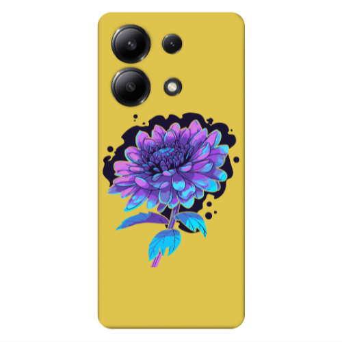 Xiaomi Redmi Note 13 4G Witch flower Yellow Colored Silicone TPU Θήκη