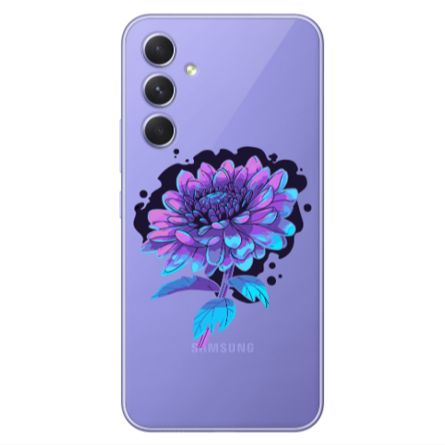 Samsung A55 Witch flower Transparent Silicone TPU Θήκη