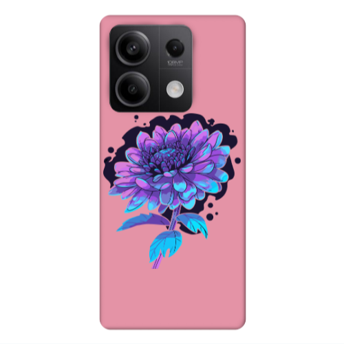 Xiaomi Redmi Note 13Pro 5G Witch flower Pink Colored Silicone TPU Θήκη