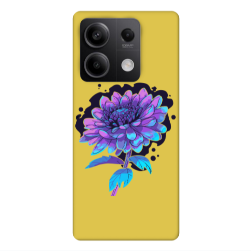 Xiaomi Redmi Note 13Pro 5G Witch flower Yellow Colored Silicone TPU Θήκη