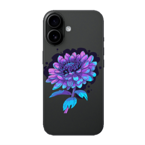 Apple Iphone 16 Witch flower Transparent Silicone TPU Θήκη
