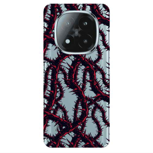 Xiaomi Redmi Note 14 Pro + 5g Prickly ivy Transparent Silicone TPU Θήκη