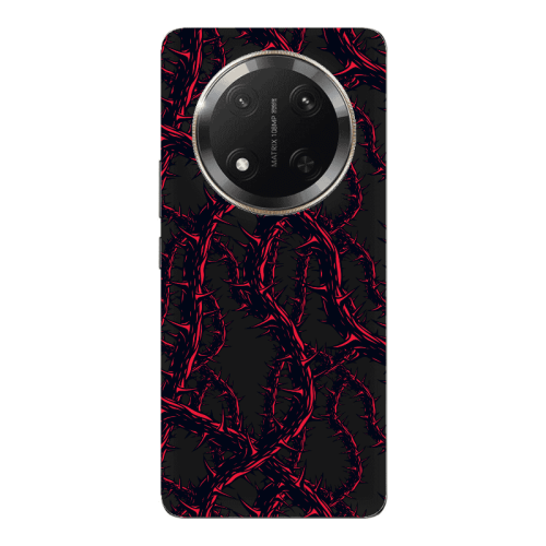 Honor Magic 7 Lite Prickly ivy Black Colored Silicone TPU Θήκη