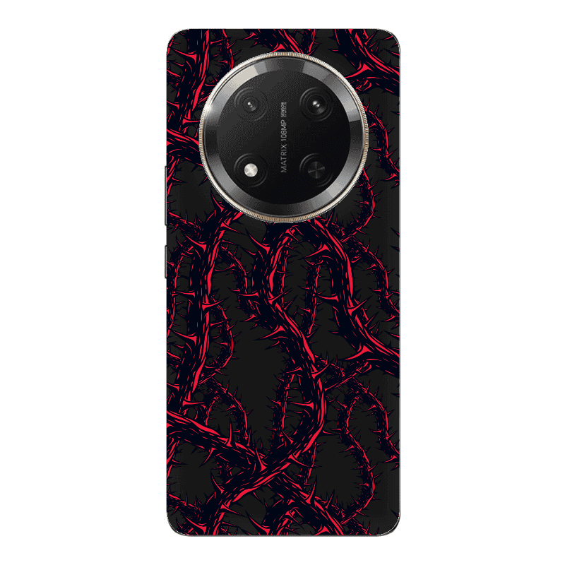 Honor Magic 7 Lite Prickly ivy Black Colored Silicone TPU Θήκη