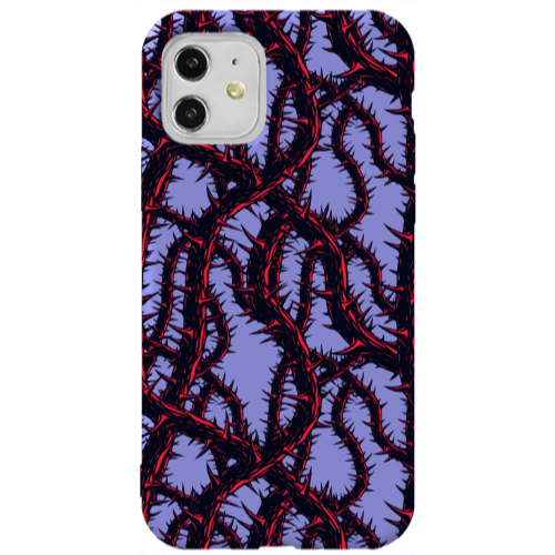 Apple iPhone 11  Prickly ivy Purple Colored Silicone TPU Θήκη