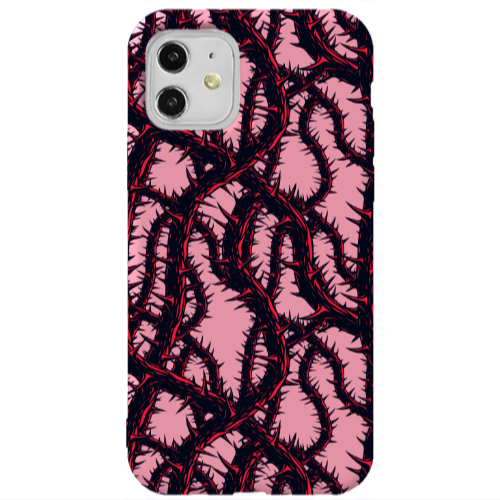 Apple iPhone 11  Prickly ivy Pink Colored Silicone TPU Θήκη