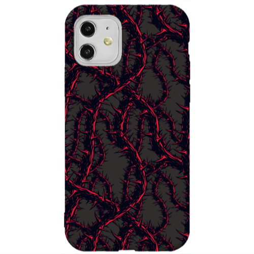 Apple iPhone 11  Prickly ivy Black Colored Silicone TPU Θήκη