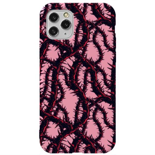 Apple iPhone 11 Pro Prickly ivy Pink Colored Silicone TPU Θήκη
