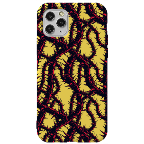 Apple iPhone 11 Pro Prickly ivy Yellow Colored Silicone TPU Θήκη