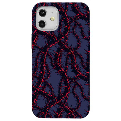 Apple iPhone 12 Prickly ivy Dark blue Colored Silicone TPU Θήκη