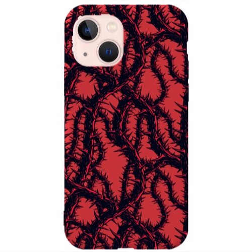 Apple iPhone 13 Prickly ivy Red Colored Silicone TPU Θήκη