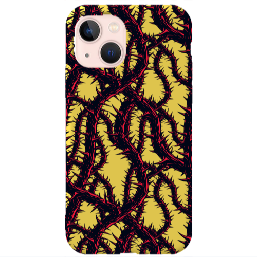 Apple iPhone 13 Prickly ivy Yellow Colored Silicone TPU Θήκη