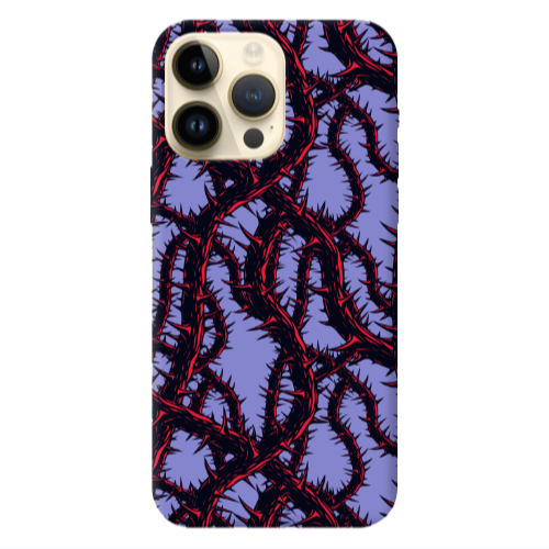 Apple iPhone 13 Pro Max Prickly ivy Purple Colored Silicone TPU Θήκη