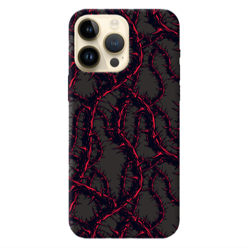 Apple iPhone 13 Pro Max Prickly ivy Black Colored Silicone TPU Θήκη