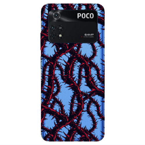 Xiaomi Poco M4 Pro 4G Prickly ivy Transparent Silicone TPU Θήκη