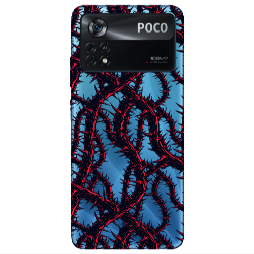 Xiaomi Poco X4 Pro Prickly ivy Transparent Silicone TPU Θήκη