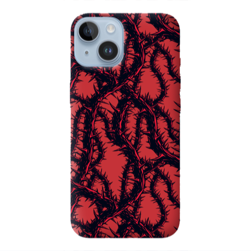 Apple iPhone 14 Plus Prickly ivy Red Colored Silicone TPU Θήκη