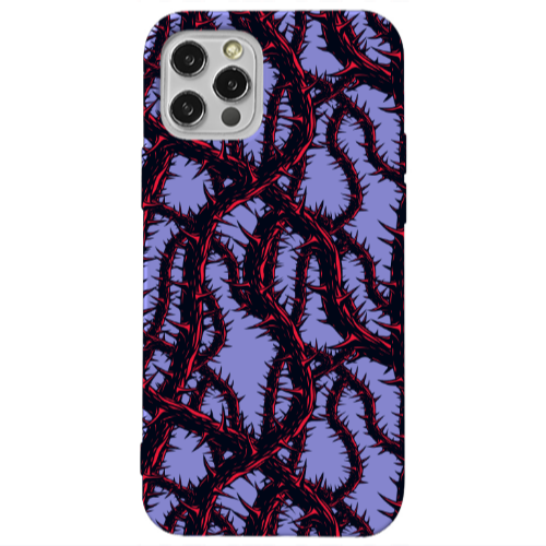Apple iPhone 13 Pro Prickly ivy Purple Colored Silicone TPU Θήκη