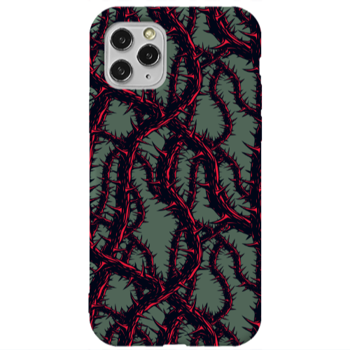 Apple iPhone 11 Pro Max Prickly ivy Dark Green Colored Silicone TPU Θήκη