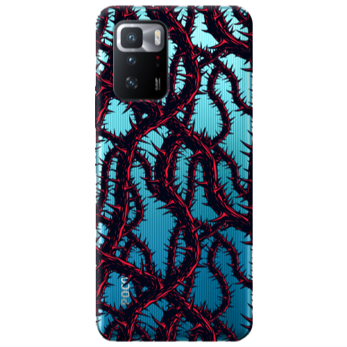 Xiaomi Poco X3 GT Prickly ivy Transparent Silicone TPU Θήκη