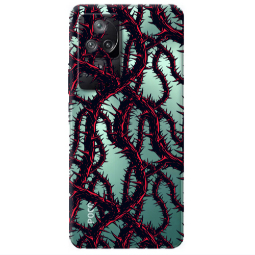 Xiaomi Poco F4 Prickly ivy Transparent Silicone TPU Θήκη