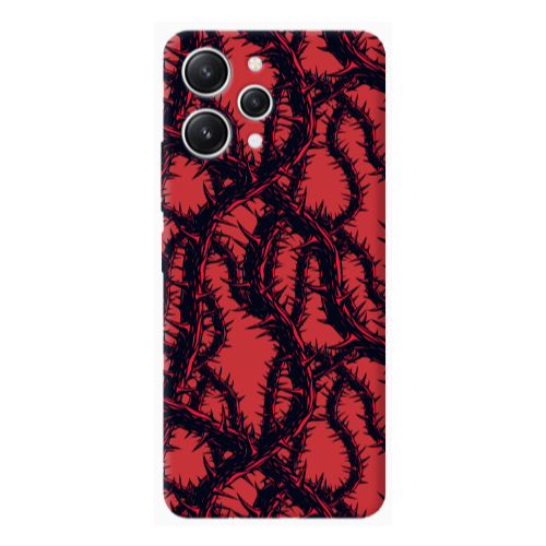 Xiaomi Redmi 12 Prickly ivy Red Colored Silicone TPU Θήκη