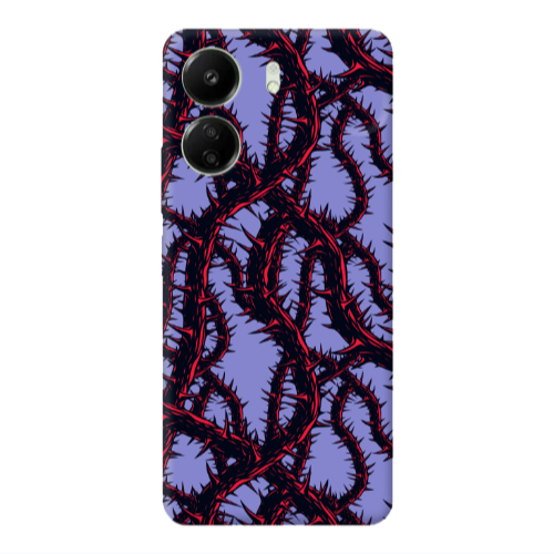 Xiaomi Redmi 13C Prickly ivy Purple Colored Silicone TPU Θήκη