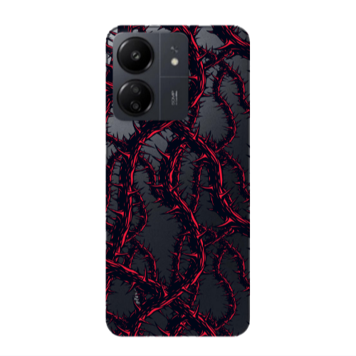 Xiaomi Redmi 13C Prickly ivy Transparent Silicone TPU Θήκη