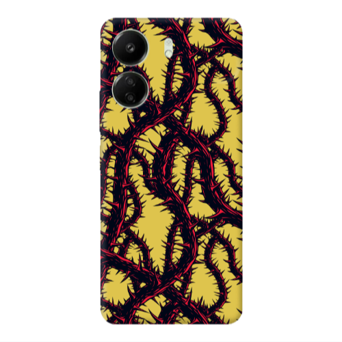 Xiaomi Redmi 13C Prickly ivy Yellow Colored Silicone TPU Θήκη