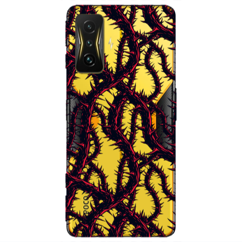 Xiaomi Poco F4 Gt Prickly ivy Transparent Silicone TPU Θήκη