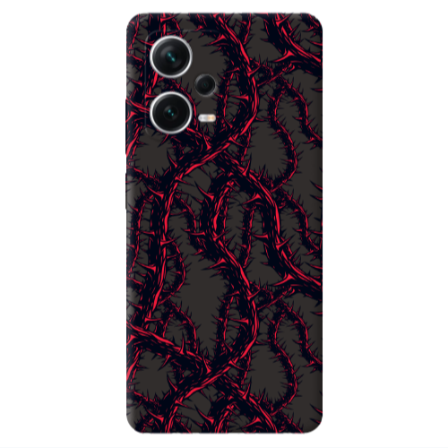 Xiaomi Poco X5 Prickly ivy Black Colored Silicone TPU Θήκη