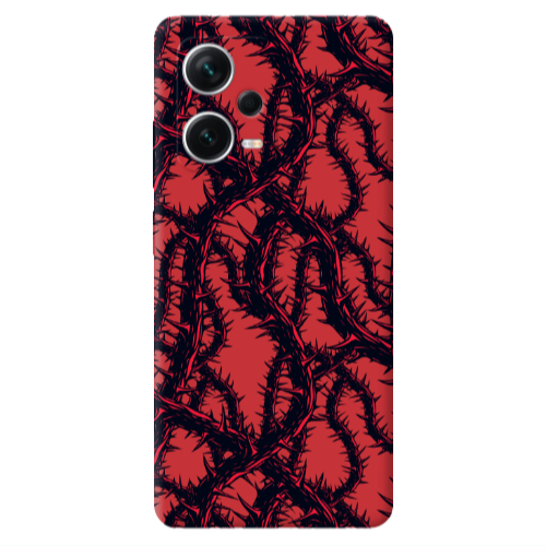 Xiaomi Poco X5 Prickly ivy Red Colored Silicone TPU Θήκη