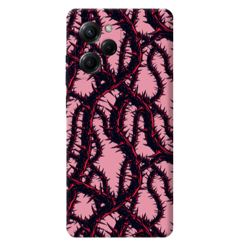 Xiaomi Poco X5 Pro Prickly ivy Pink Colored Silicone TPU Θήκη