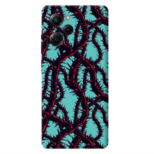 Xiaomi Poco X5 Pro Prickly ivy Turquoise Colored Silicone TPU Θήκη