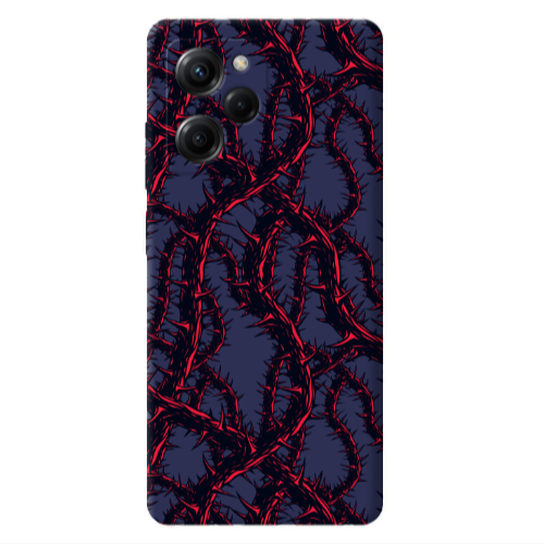 Xiaomi Poco X5 Pro Prickly ivy Dark blue Colored Silicone TPU Θήκη