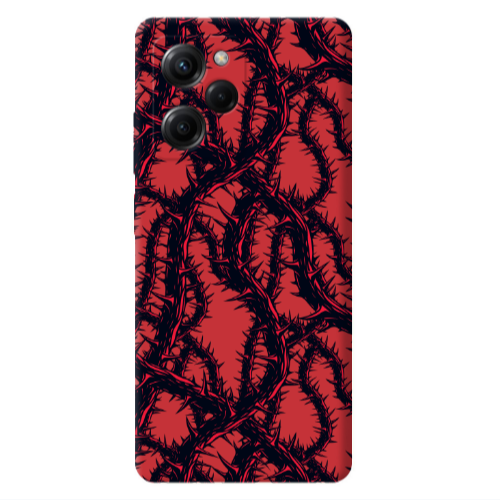 Xiaomi Poco X5 Pro Prickly ivy Red Colored Silicone TPU Θήκη