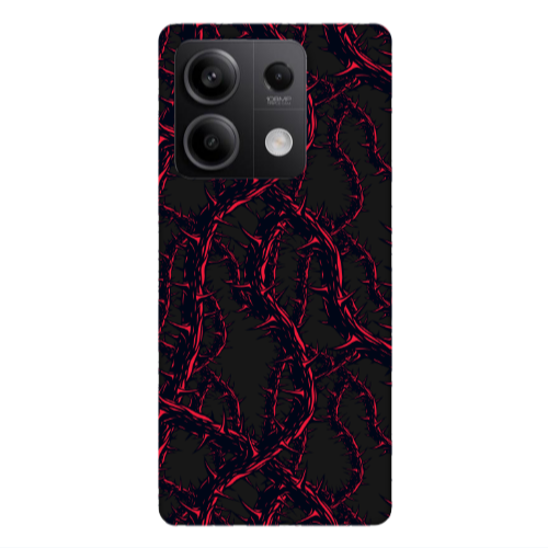 Xiaomi Redmi Note 13 5G Prickly ivy Black Colored Silicone TPU Θήκη