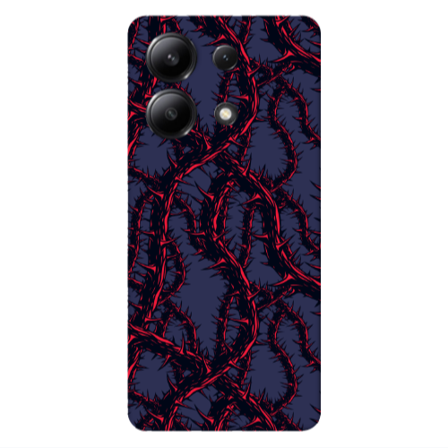 Xiaomi Redmi Note 13 4G Prickly ivy Dark blue Colored Silicone TPU Θήκη