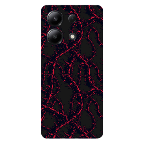 Xiaomi Redmi Note 13 4G Prickly ivy Black Colored Silicone TPU Θήκη