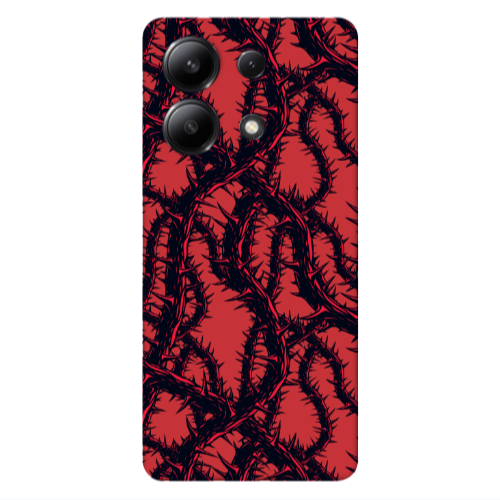 Xiaomi Redmi Note 13 4G Prickly ivy Red Colored Silicone TPU Θήκη