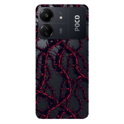 Xiaomi Poco C65 Prickly ivy Transparent Silicone TPU Θήκη