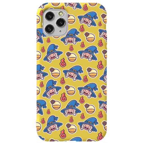 Apple iPhone 11 Pro Sweet Witch Yellow Colored Silicone TPU Θήκη