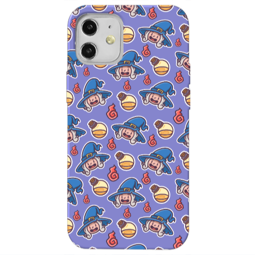 Apple iPhone 12 Sweet Witch Purple Colored Silicone TPU Θήκη