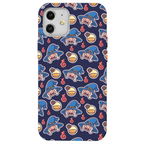Apple iPhone 12 Sweet Witch Dark blue Colored Silicone TPU Θήκη