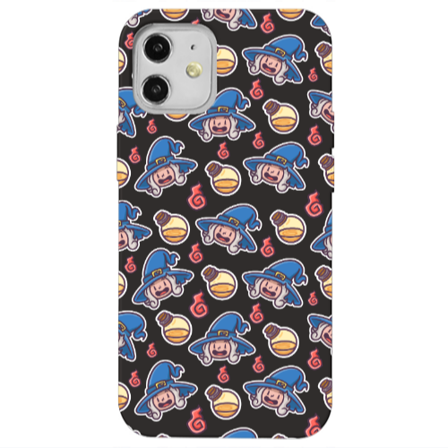 Apple iPhone 12 Sweet Witch Black Colored Silicone TPU Θήκη